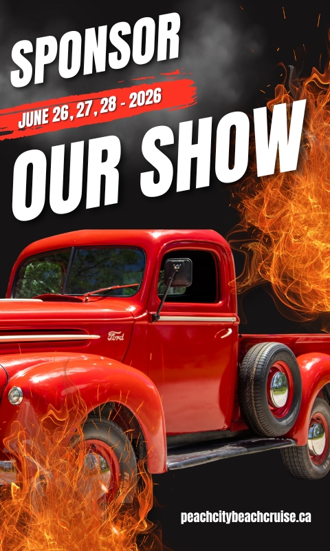 Sponsor Our Car Show - Peach City Beach Cruise